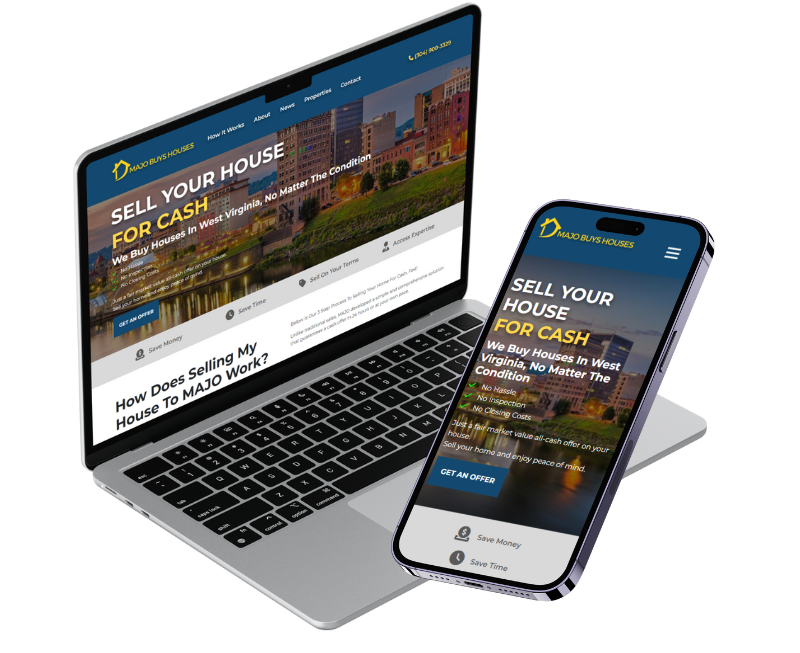 Two Devices Showing The Same Website Design